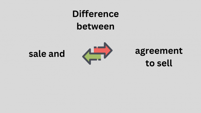 difference between sale and agreement to sell